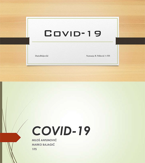 Covid 19 – презентације ученика